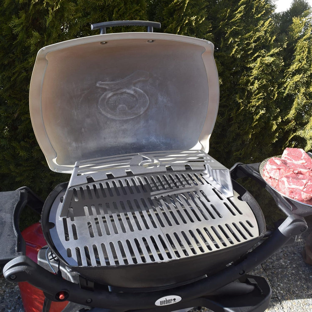 Griglie in acciaio inox per Weber Q300/3000 | lavabili in lavastoviglie - set da 2 pezzi