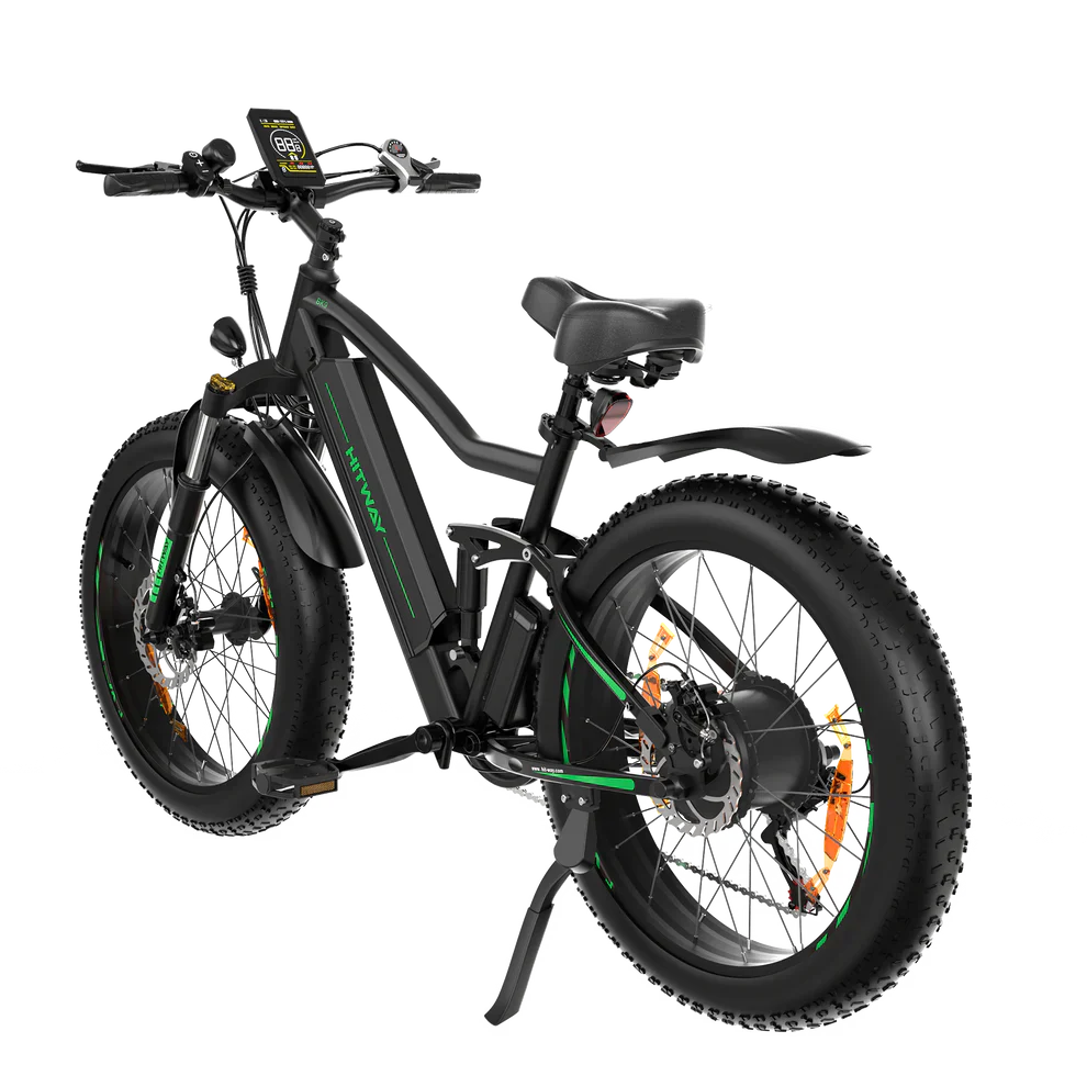 Bicicletta Elettrica Hitway BK9 - Motore 500W, 48V 15Ah, Pneumatici Fat 26 x 4.0 - E-Bike da Montagna All-Terrain