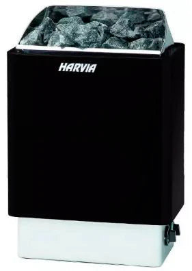 Harvia Stufa per sauna elettrica KIP60, 6kW, 5-8m, controllo fisso, nero
