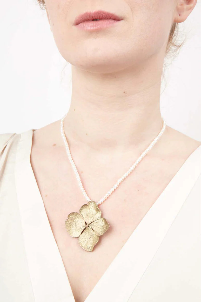 Collana di perle Hortensie
