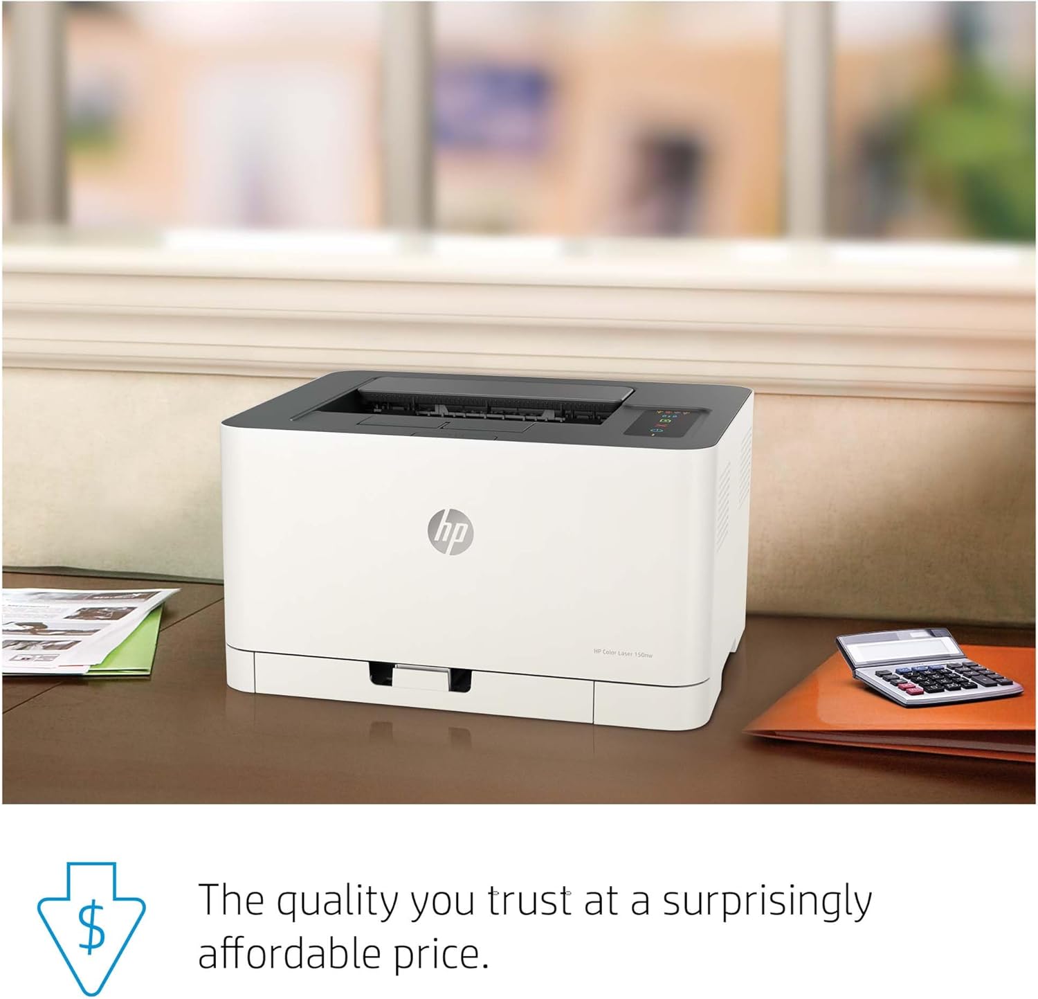 Stampante multifunzione laser a colori HP Color Laser MFP 179fwg, stampa, copia, scansione, fax, alimentatore automatico di documenti, Wi-Fi, Ethernet, USB, app HP Smart