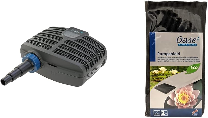 OASE 20249 Filterpumpe AquaMax Eco Classic 3500E, 3500 l/h Förderleistung, energiesparende Bachlaufpumpe, Teichpumpe, Filter, Pumpe, Bachlauf, Schwarz