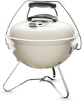 Weber Smokey Joe Premium Holzkohlegrill, Ø 37cm Grillfläche, portabeler BBQ Grill mit praktischem Tragebügel, porzellanemaillierten Deckel & Kessel - Smoke Gray (1126704)