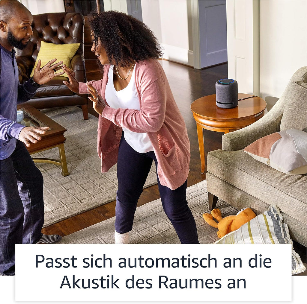 Echo Studio (ultima generazione) | Il miglior suono mai offerto dai nostri altoparlanti smart Wi-Fi e Bluetooth, con Dolby Atmos, audio 3D, hub per Casa Intelligente e Alexa | Bianco