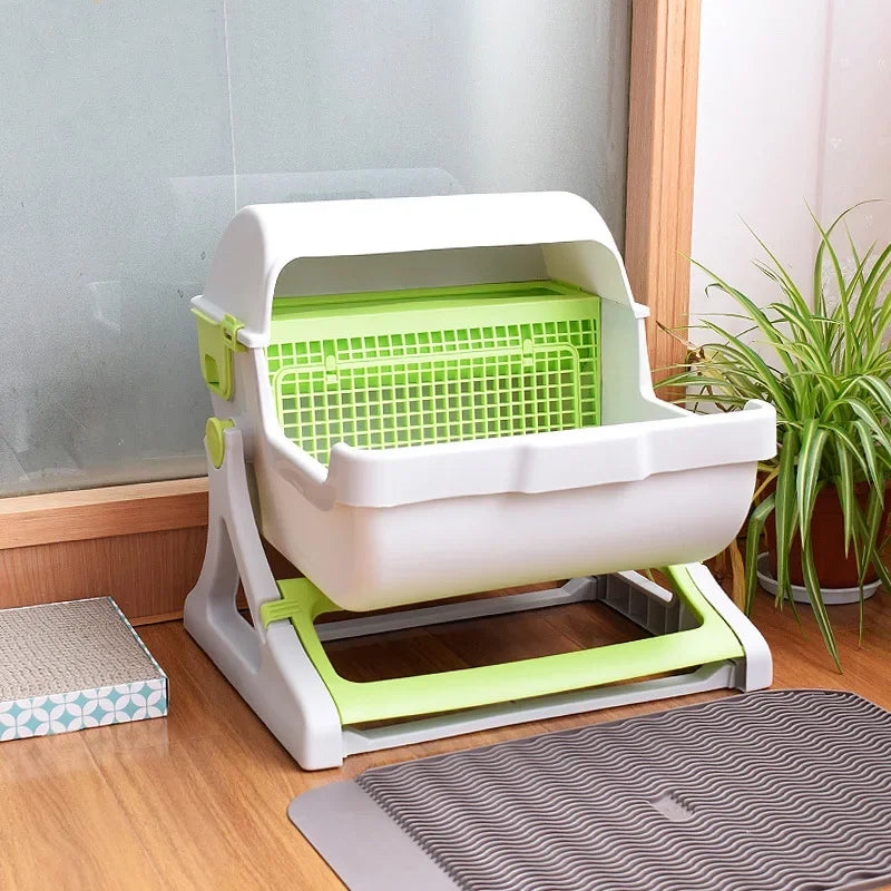FLIP - Halbautomatische Katzentoilette mit praktischem Reinigungsmechanismus