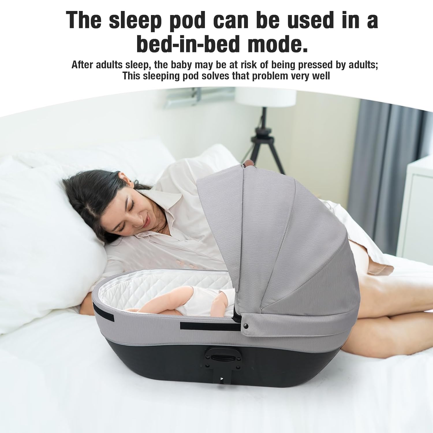 Sianldcone Passeggino 3 in 1, Set Passeggino con Tessuti di Alta Qualità, Sistemi di Viaggio con Spinta Reversibile, Passeggino Combinato a Vista Aperta Set Completo 3 in 1 (V9 Cachi)