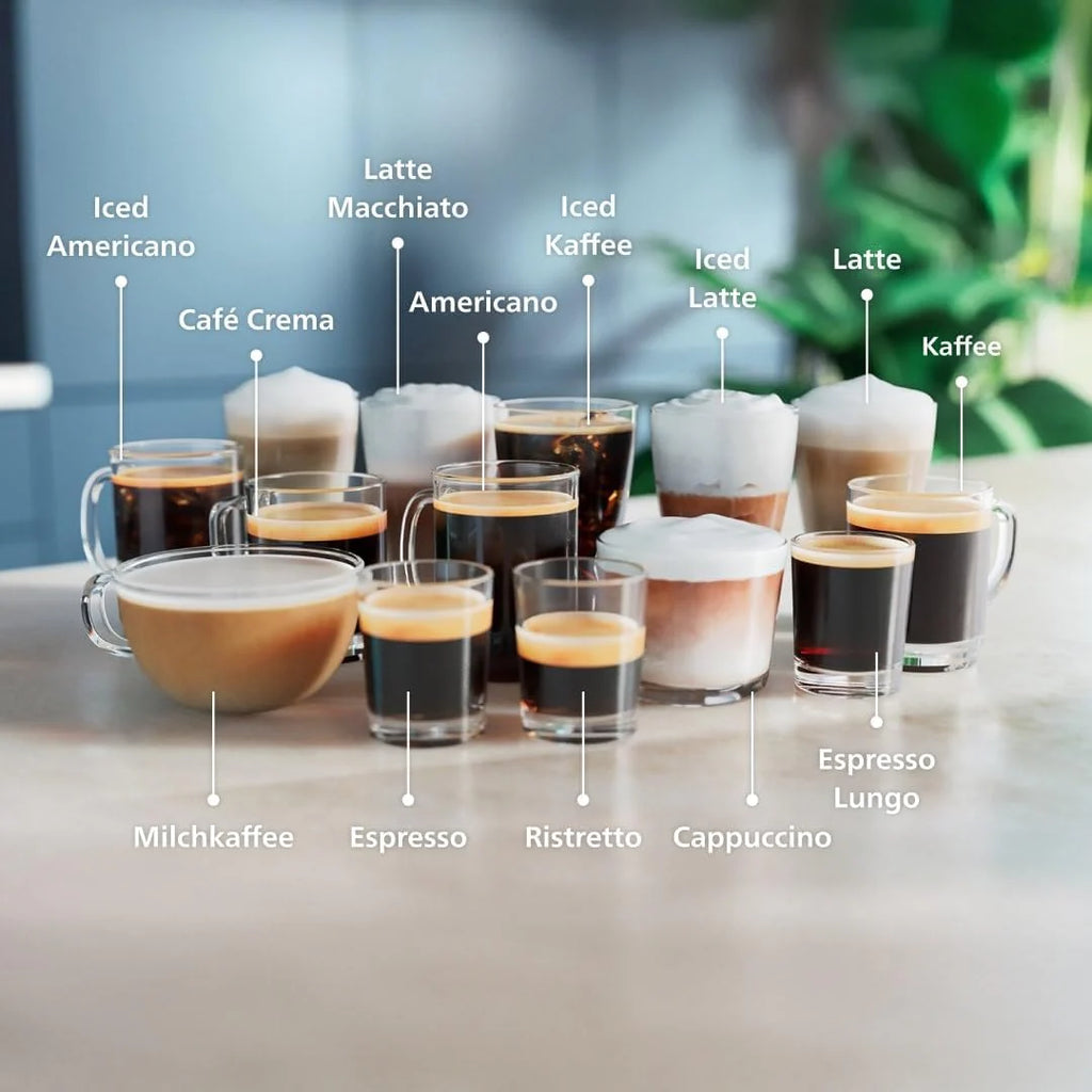 Philips Serie 5500 Macchina da Caffè Automatica – Sistema Lattiera LatteGo, 20 Bevande Calde e Fredde, 40% più Silenziosa con SilentBrew, QuickStart, Grigio (EP5544/50)
