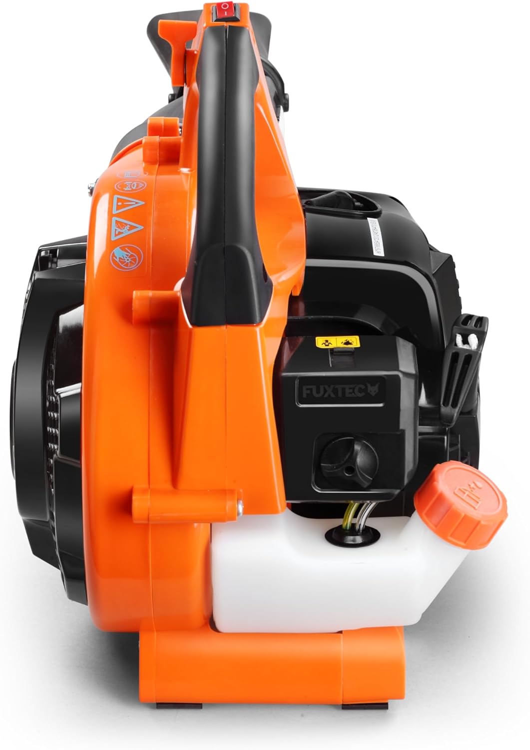 FUXTEC Benzin Laubsauger 4in1 FX-LBS126 2-Takt Laubbläser & Laubhäcksler inkl. 2Blasrohre & 45l Fangsack – getestet Oberklasse 1,4 – Blasgeschwindigkeit 71 m/s