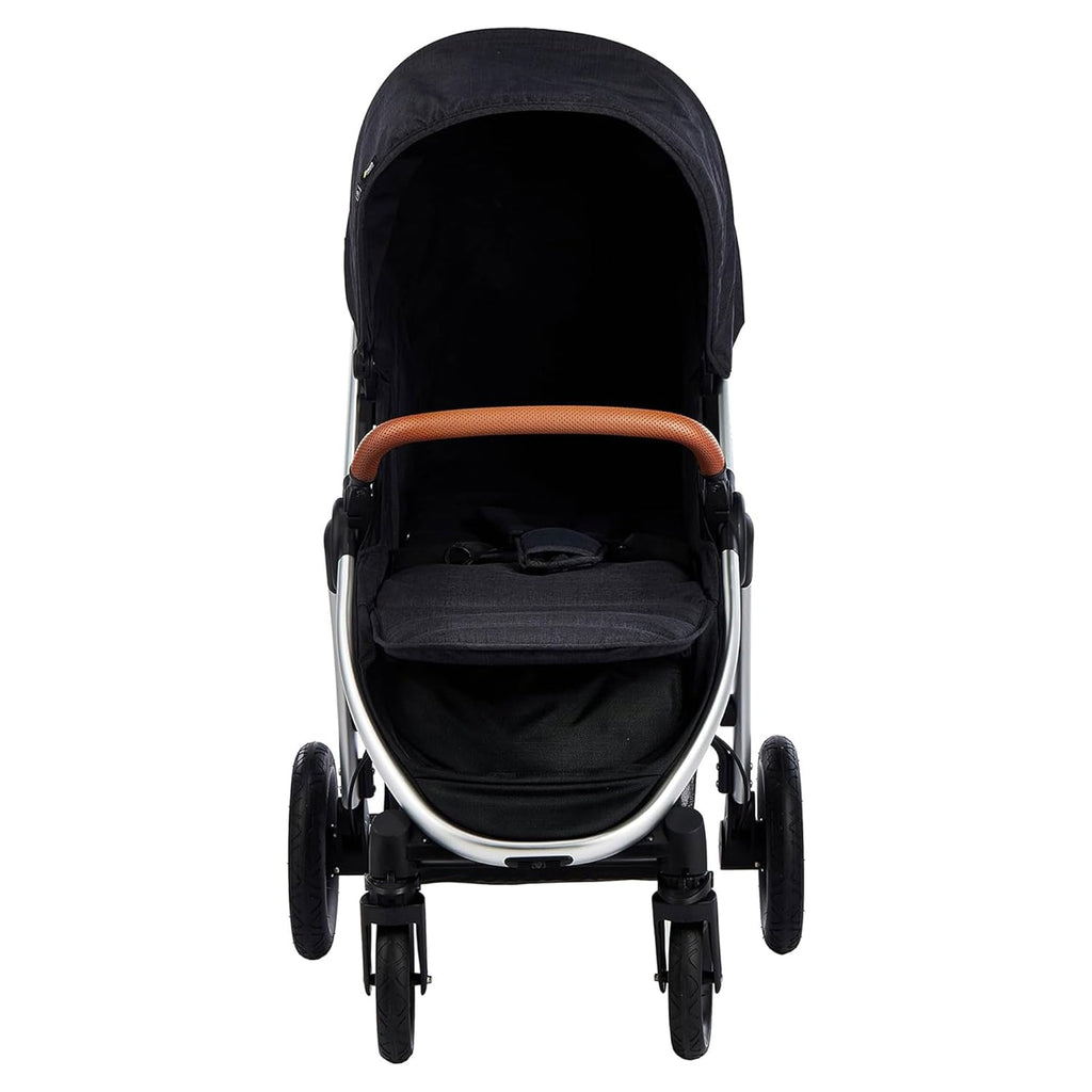 Hauck Uptown Passeggino Melange Rose – Passeggino per ogni terreno, seduta extra large, posizione nanna, ruote in gomma, sospensioni, compatto e facile da piegare, con parapioggia