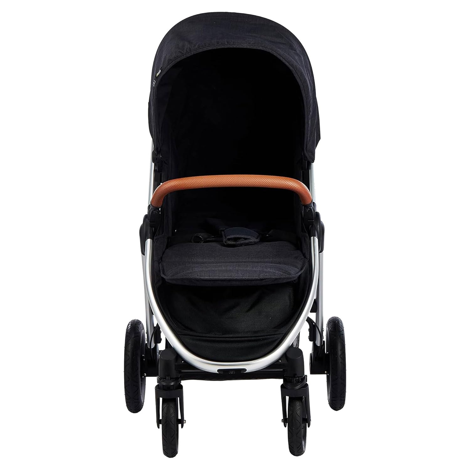Hauck Uptown Passeggino Melange Rose – Passeggino per ogni terreno, seduta extra large, posizione nanna, ruote in gomma, sospensioni, compatto e facile da piegare, con parapioggia