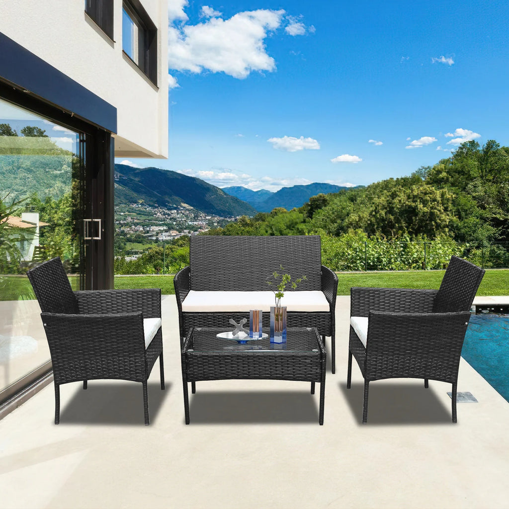 Sonnewelt Salotto da Giardino in Polyrattan