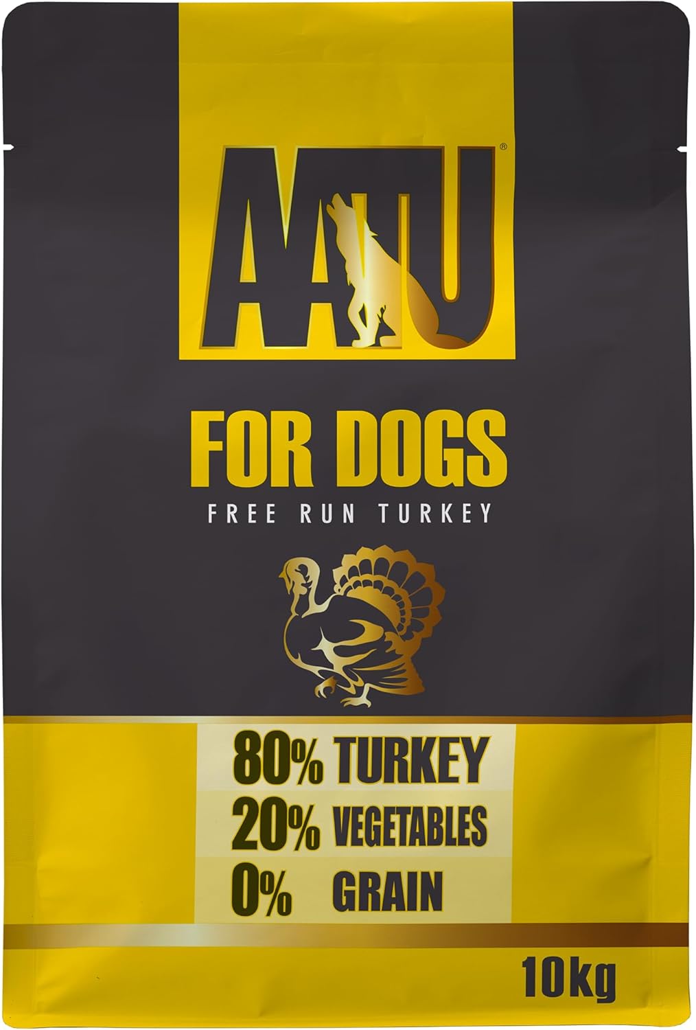 AATU Trockenfutter für Hunde, 80/20 Hundetrockenfutter mit Hühnerfleisch, Hundefutter Getreidefrei mit Hohem Proteingehalt, Natürliche Tiernahrung für Ausgewachsene Hunde Aller Rassen, 1,5 kg