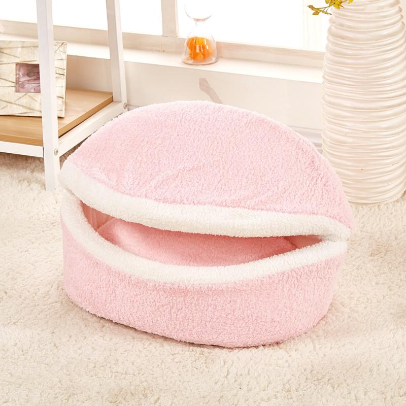 Gemütliches Bürgerfrmiges Kuschelbett mit Windschutz – Perfekter Rückzugsort für Haustiere
