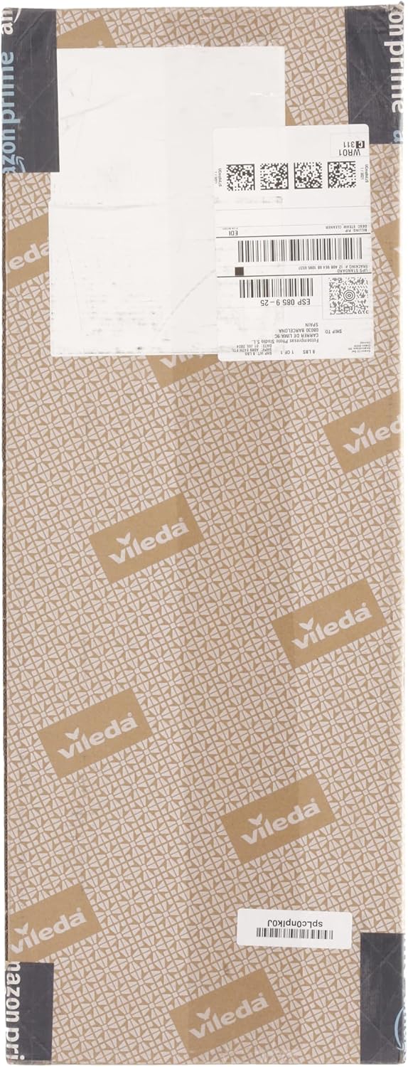 Vileda Steam Plus Dampfreiniger mit PowerPad, zustzl. 2 Mikrofaser-Ersatzpads, entfernt bis zu 99,9% der Bakterien und Viren, für alle Bden, ideal für Teppiche, Eco-Verpackung