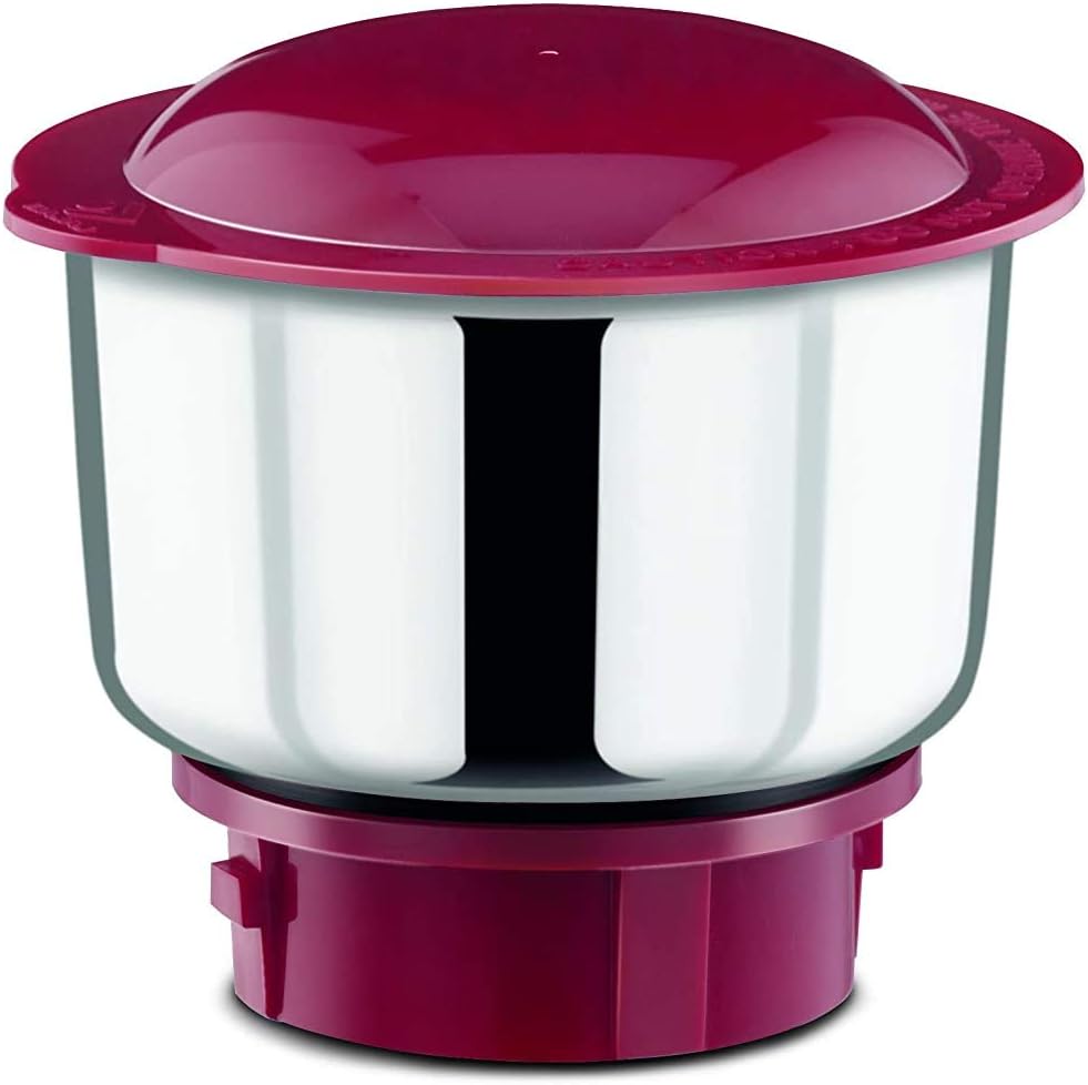 Bajaj Majesty Classic Indian Mixer Grinder, 750W (Rosso Bianco) 3 Contenitori |Adattatore Internazionale Extra|1 Mese di Garanzia|2 Anni di Garanzia sul Motore