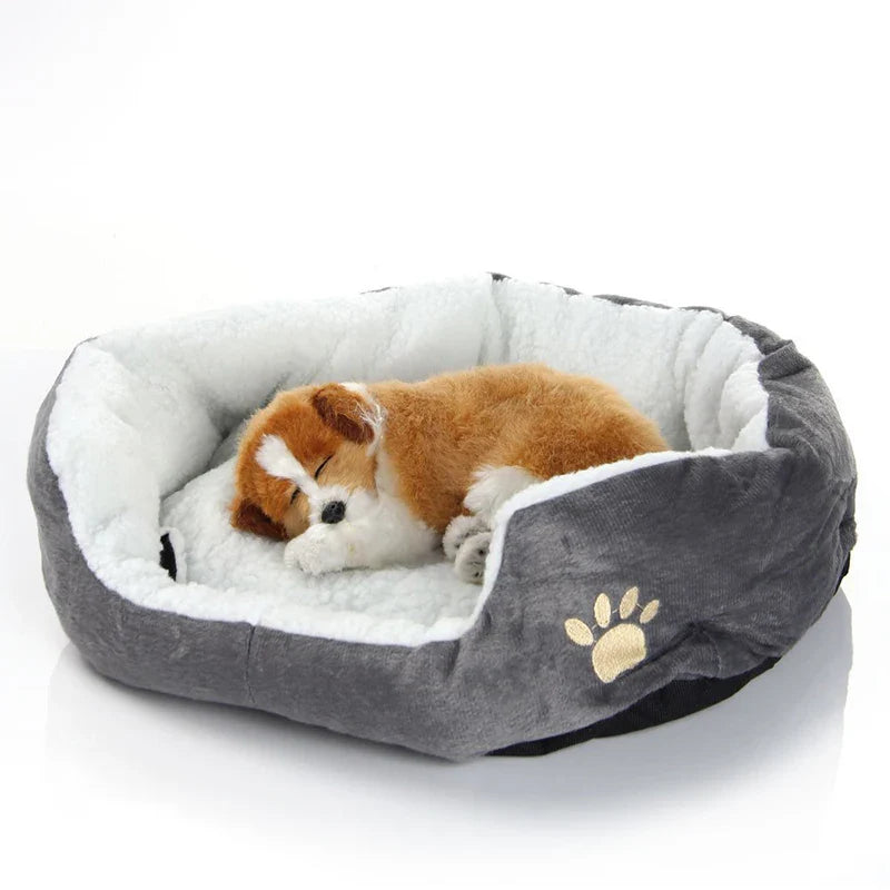 Bequemes Haustierbett für Hunde und Katzen | Kuschelhhle mit dicker PP-Baumwolle | Perfekt für Kleine Hunde und Katzen