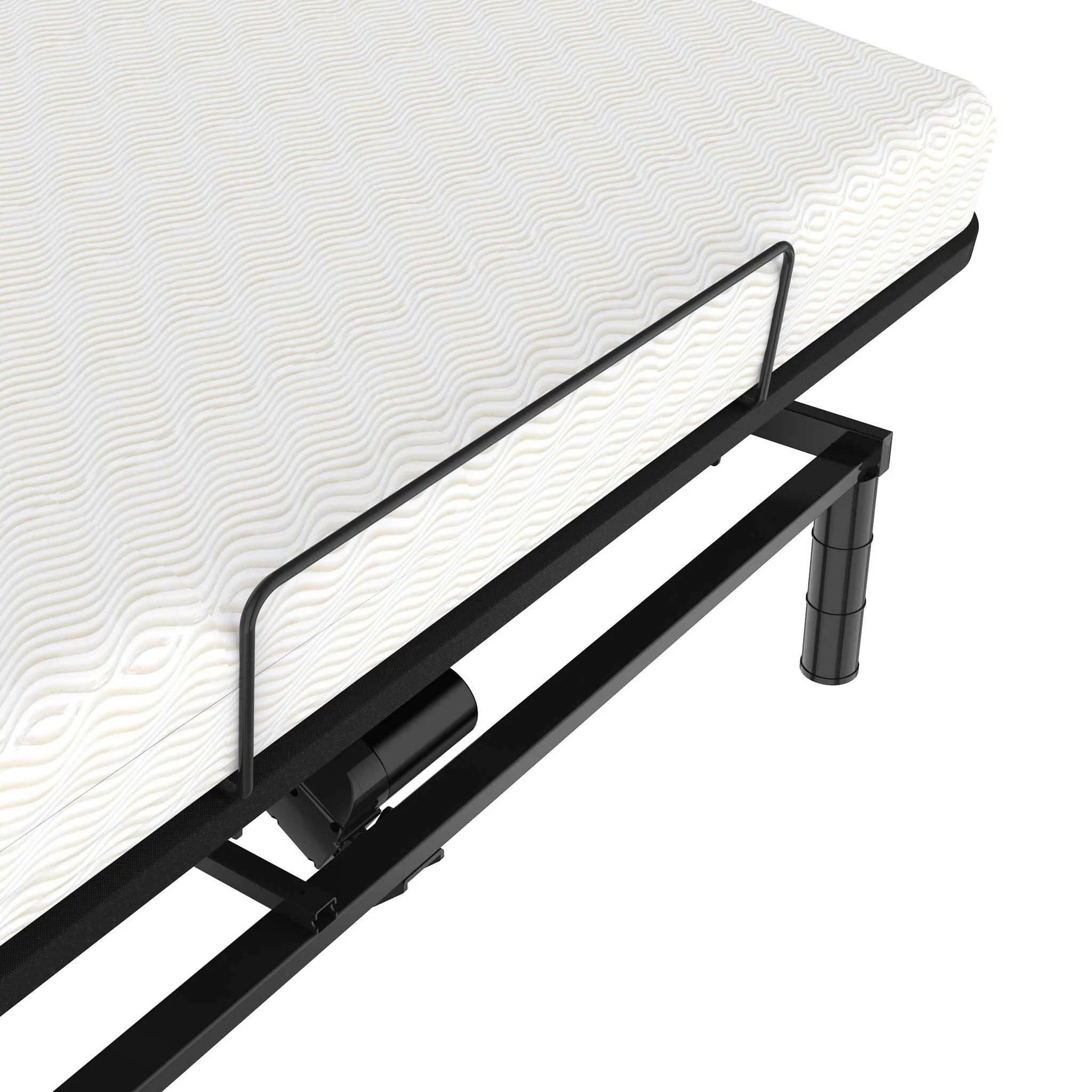Lykke Verstellbar Bett Nordic Deluxe 90x200cm, schwarz