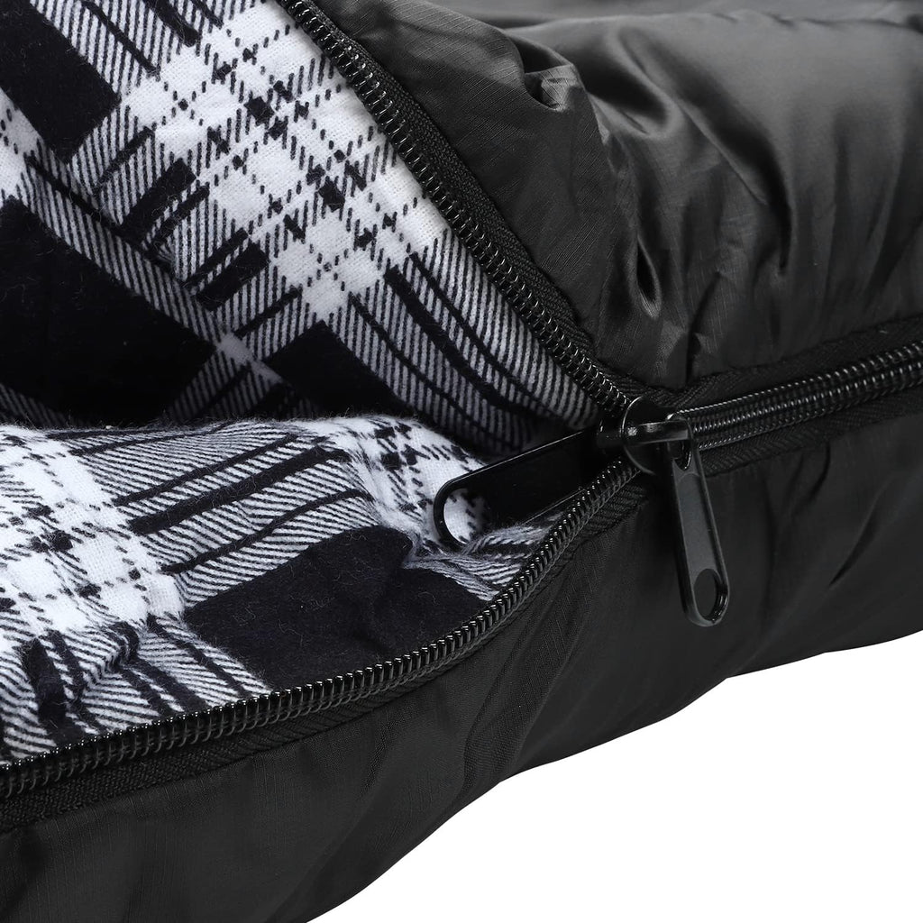 Mcota Winter 0 Grad Doppelschlafsack, Queen-Size-Größe, Schlafsack mit 100% Baumwoll-Flanellfutter, warm und wasserdicht, für 2 Personen Schlafsack für Camping, Angeln oder Jagd bei kaltem Wetter
