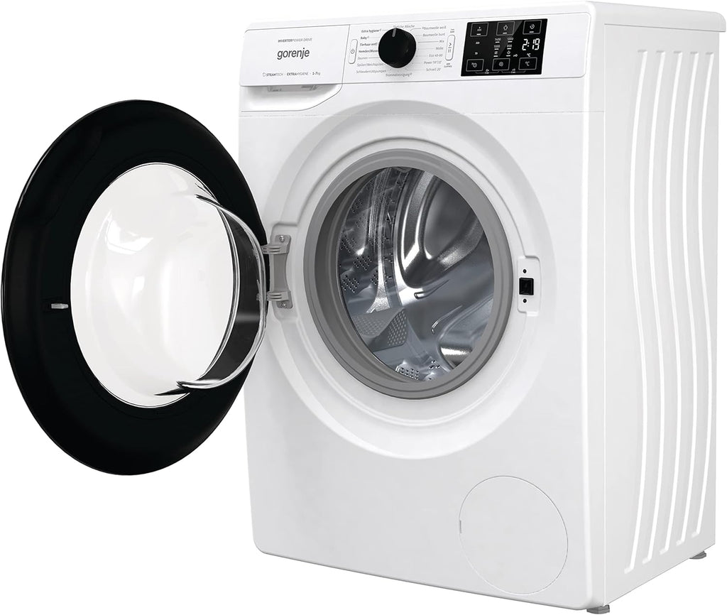 Gorenje WAM 74 SAP Lavatrice con funzione vapore / 7 kg / 1400 U / 16 programmi / AquaStop / Motore Inverter PowerDrive / Cestello in acciaio inossidabile / Sicurezza bambini / EEK A / bianco