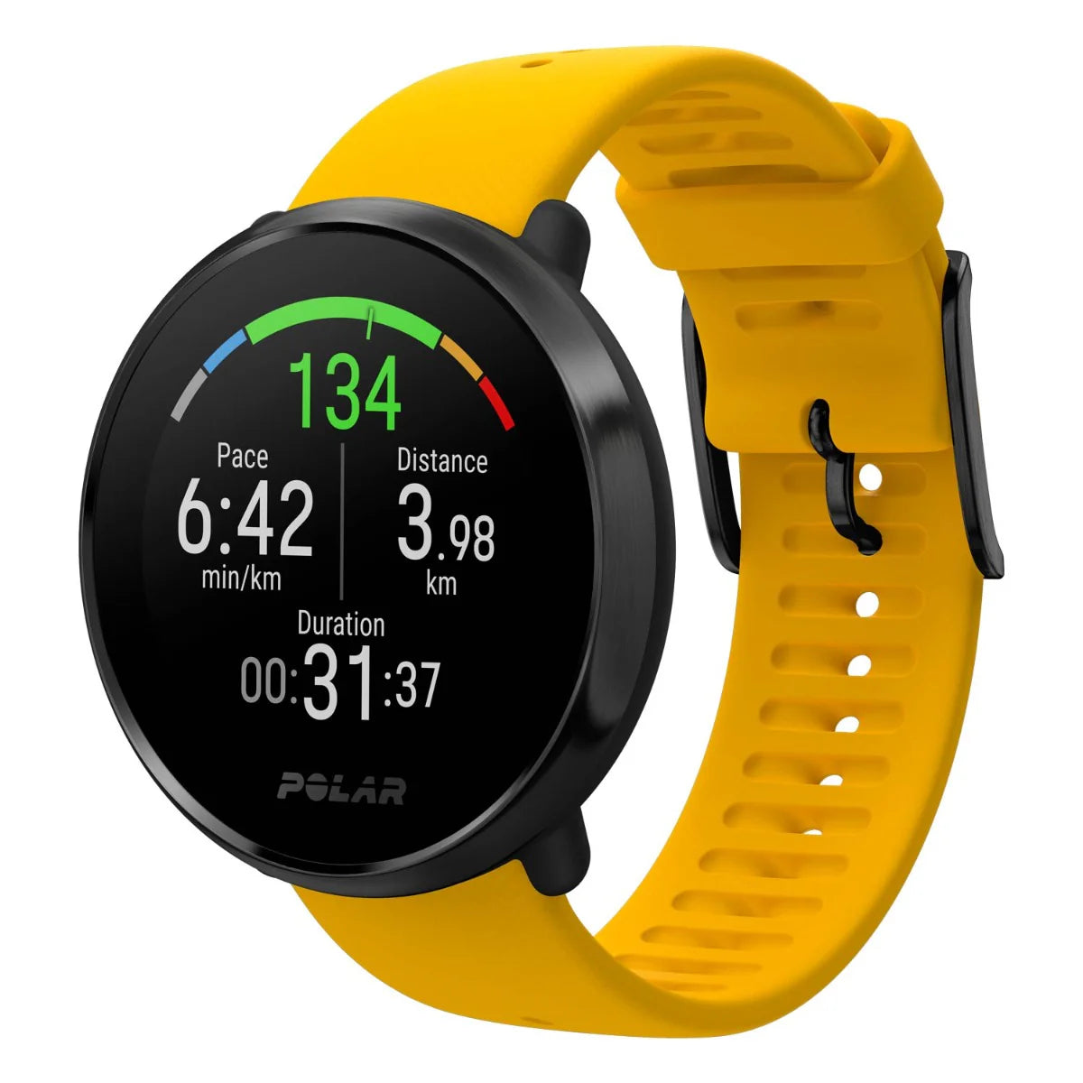 Polar Ignite Orologio fitness GPS Giallo-Nero M/L