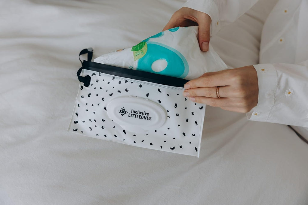 Inclusive LittleOnes Wickeltasche mit Wickelstation, Babytasche für Jungen und Mädchen, wasserdichtes Oxford, großes Fassungsvermögen, USB-Ladeanschluss, Schnulleretui, reisefreundliche und