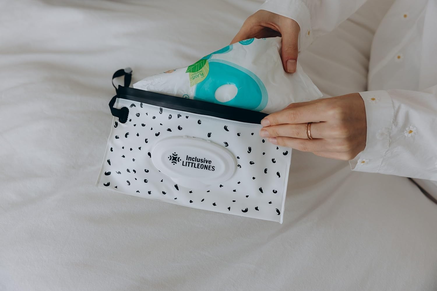 Inclusive LittleOnes Wickeltasche mit Wickelstation, Babytasche für Jungen und Mädchen, wasserdichtes Oxford, großes Fassungsvermögen, USB-Ladeanschluss, Schnulleretui, reisefreundliche und