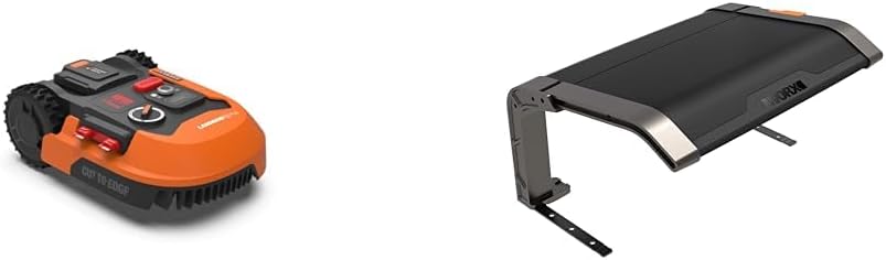 WORX Landroid M WR141E Robot tosaerba/Rasaerba a batteria per piccoli giardini fino a 500 mq/Rasaerba semovente per un taglio netto, Multicolore