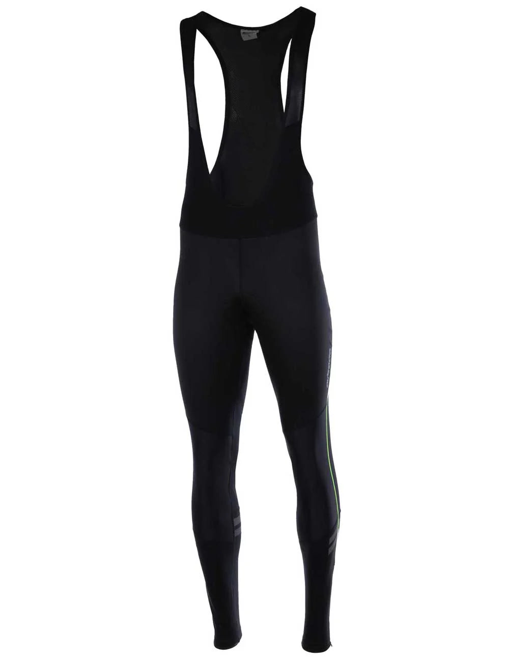 Herren Winter Fahrradhose Lang Trgerhose Pro Line II Schwarz-Neon Setprodukt