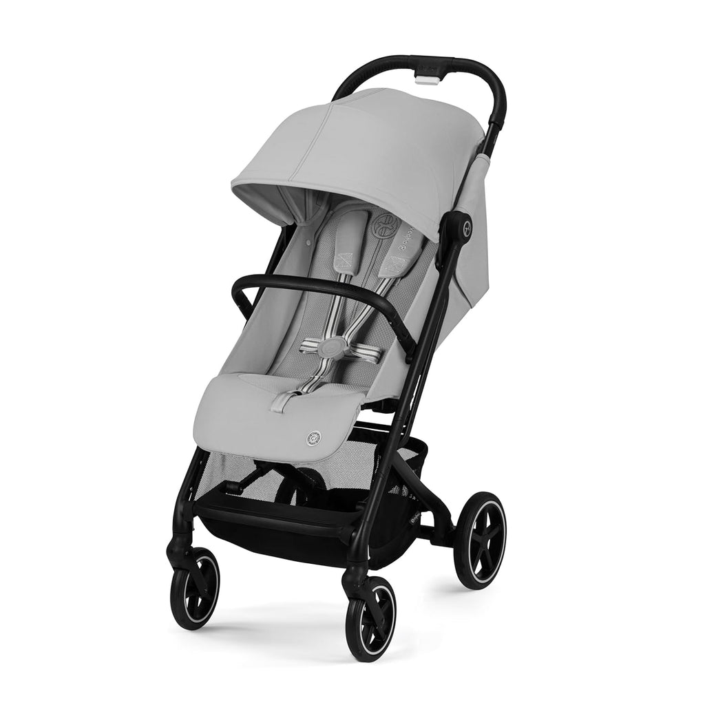 Cybex Gold Passeggino Beezy con imbracatura One-Pull, Dalla nascita fino a circa 4 anni (max. 22 kg), Compatto ed ergonomico, Almond Beige (Beige con telaio nero)