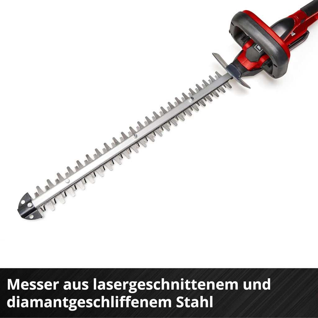 Einhell Tagliasiepi a batteria GC-CH 1855/1 Li-Solo Power X-Change (18 V, lunghezza di taglio 55 cm, distanza tra i denti 18 mm, con raccoglierba, senza batteria)