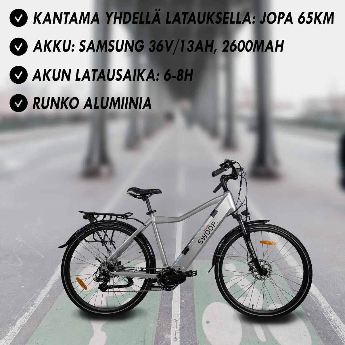 Swoop Bicicletta elettrica ibrida, Uomo 28