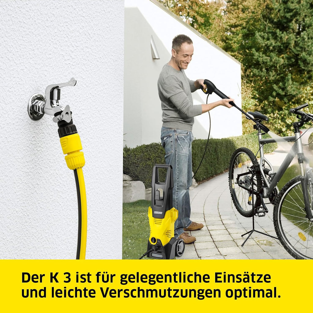 Krcher Hochdruckreiniger K 3 Power Control Home, Druck: max. 120 bar, Frdermenge: 380 l/h, Flche: 25 m/h, Wasserfilter, Gewicht: 4,4 kg, Hochdruckpistole, Dreckfrser, Strahlrohr, Home Kit