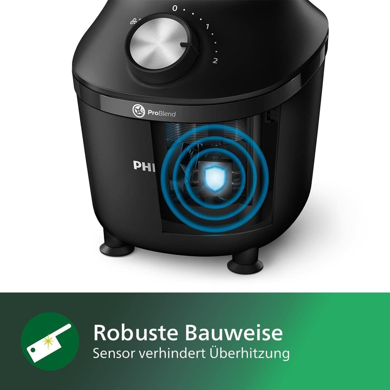 Philips Frullatore e Smoothie Maker – 600W, caraffa da 2 litri, app con ricette, 2 velocità + funzione Pulse, ProBlend, funzione tritaghiaccio (HR2291/41)
