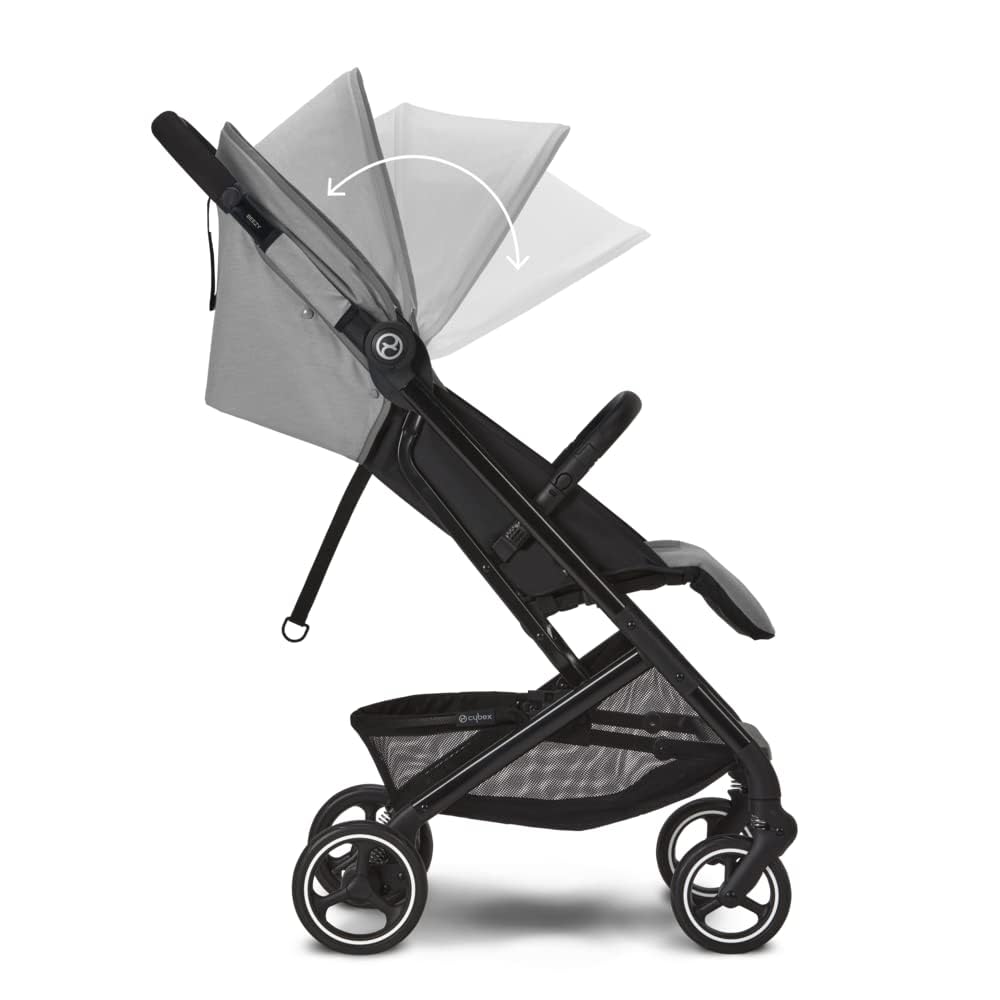 Cybex Gold Passeggino Beezy con imbracatura One-Pull, Dalla nascita fino a circa 4 anni (max. 22 kg), Compatto ed ergonomico, Almond Beige (Beige con telaio nero)
