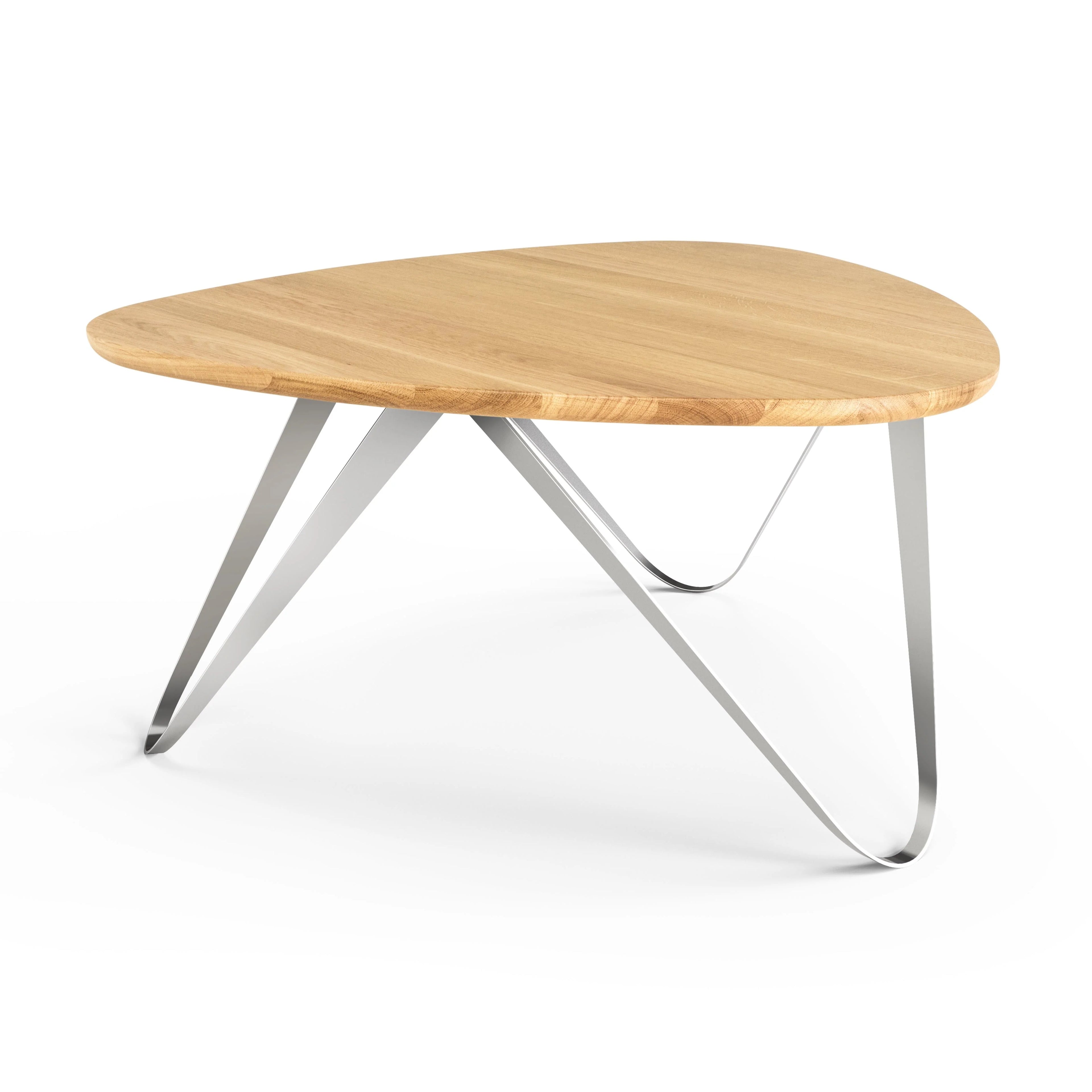 Couchtisch PLEKTRON Eiche Edelstahl