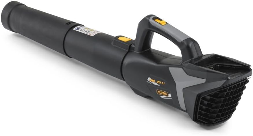 Soffiatore a batteria Alpina ABL 20 Li Kit, per un giardino curato, batteria da 20 V (4 Ah), 280 W, tubo rimovibile salvaspazio, include batteria e caricabatterie.