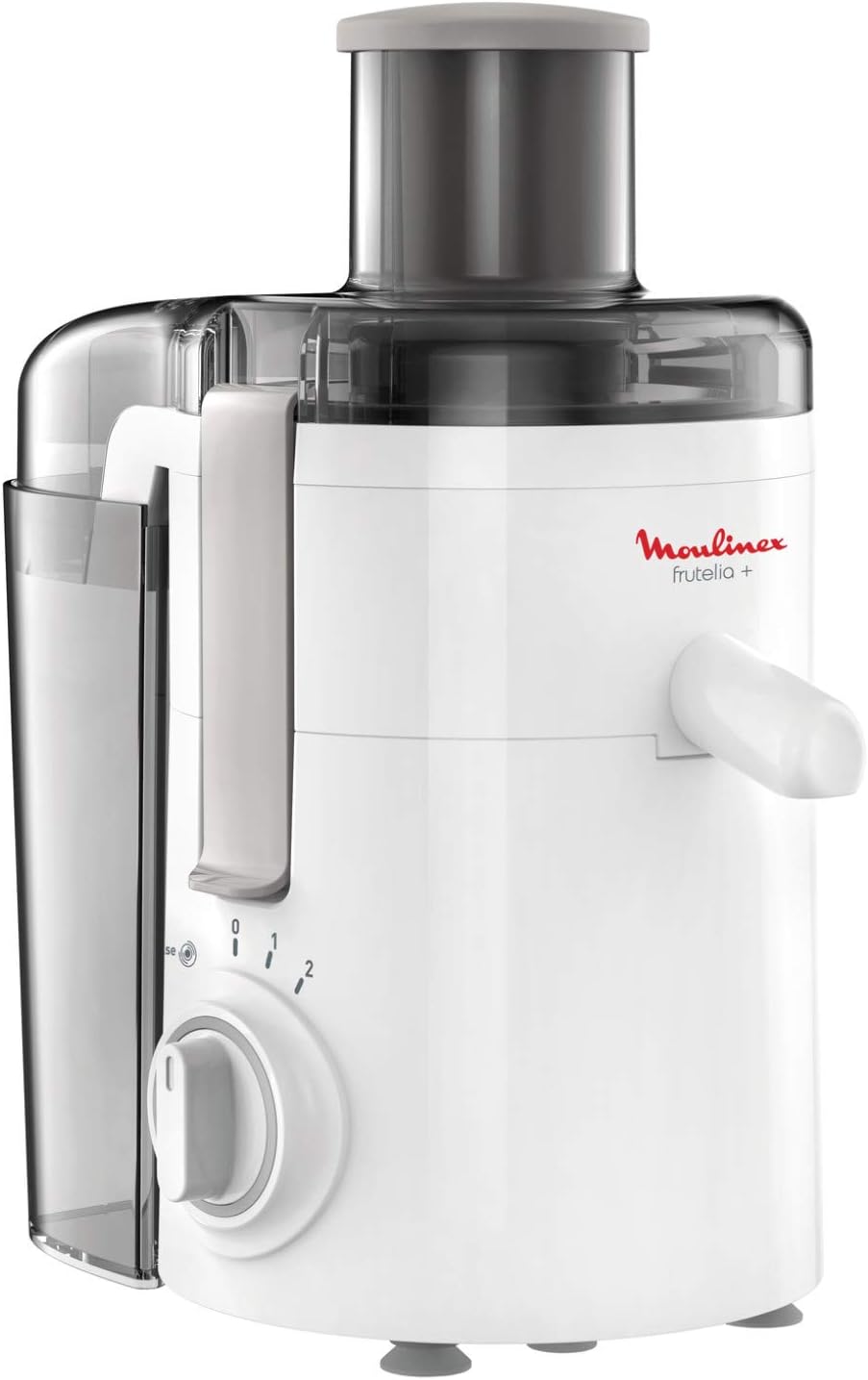 Moulinex JU3701 Frutelia+ Entsafter mit breiter ffnung, leicht zu reinigen, 2 Geschwindigkeiten und Pulsmodus, 350 W