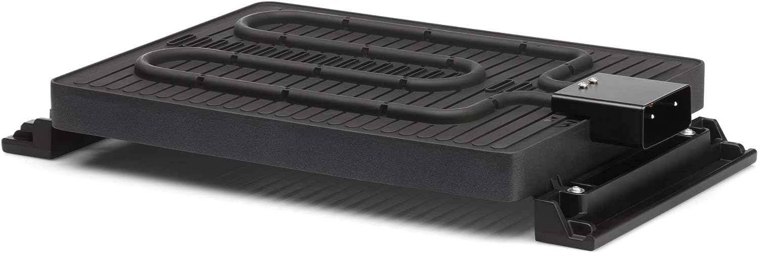 WMF Lono Barbecue elettrico da tavolo con coperchio in vetro, piastra rivestita, vaschetta raccogli-grasso rimovibile, lavabile in lavastoviglie, acciaio inox opaco, 2200 Watt