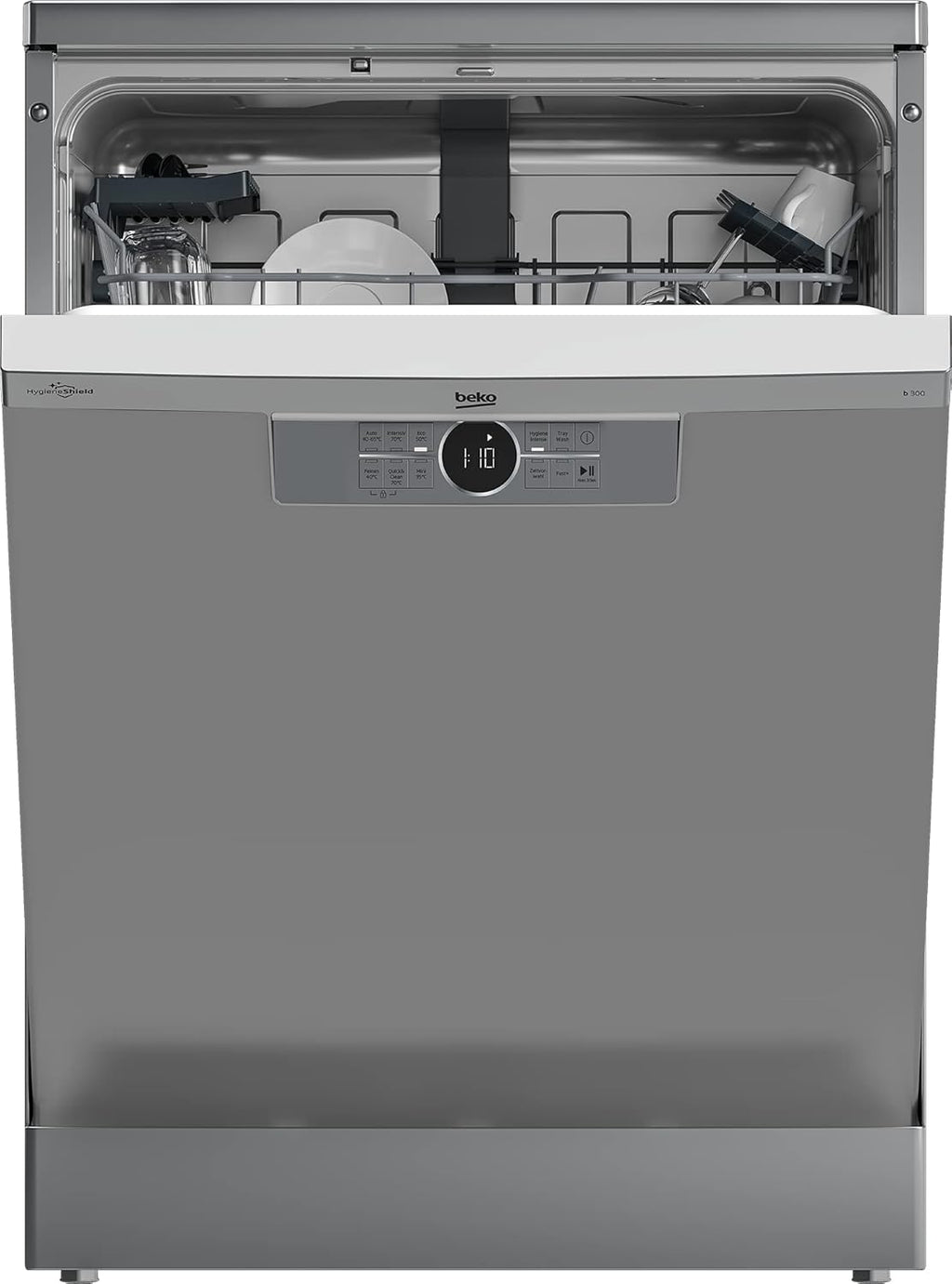 Beko BDFN26420W b300 Lavastoviglie a libera installazione, integrabile, 14 coperti, Motore ProSmart Inverter, TrayWash, HygieneIntense, 6 programmi, WaterSafe+, Bianco