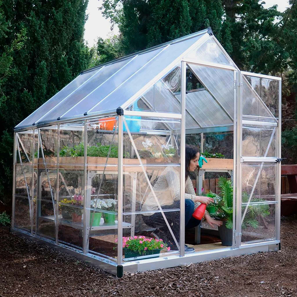 Palram-Canopia Gewchshaus Hybrid, 4,6m, 6x8, silber