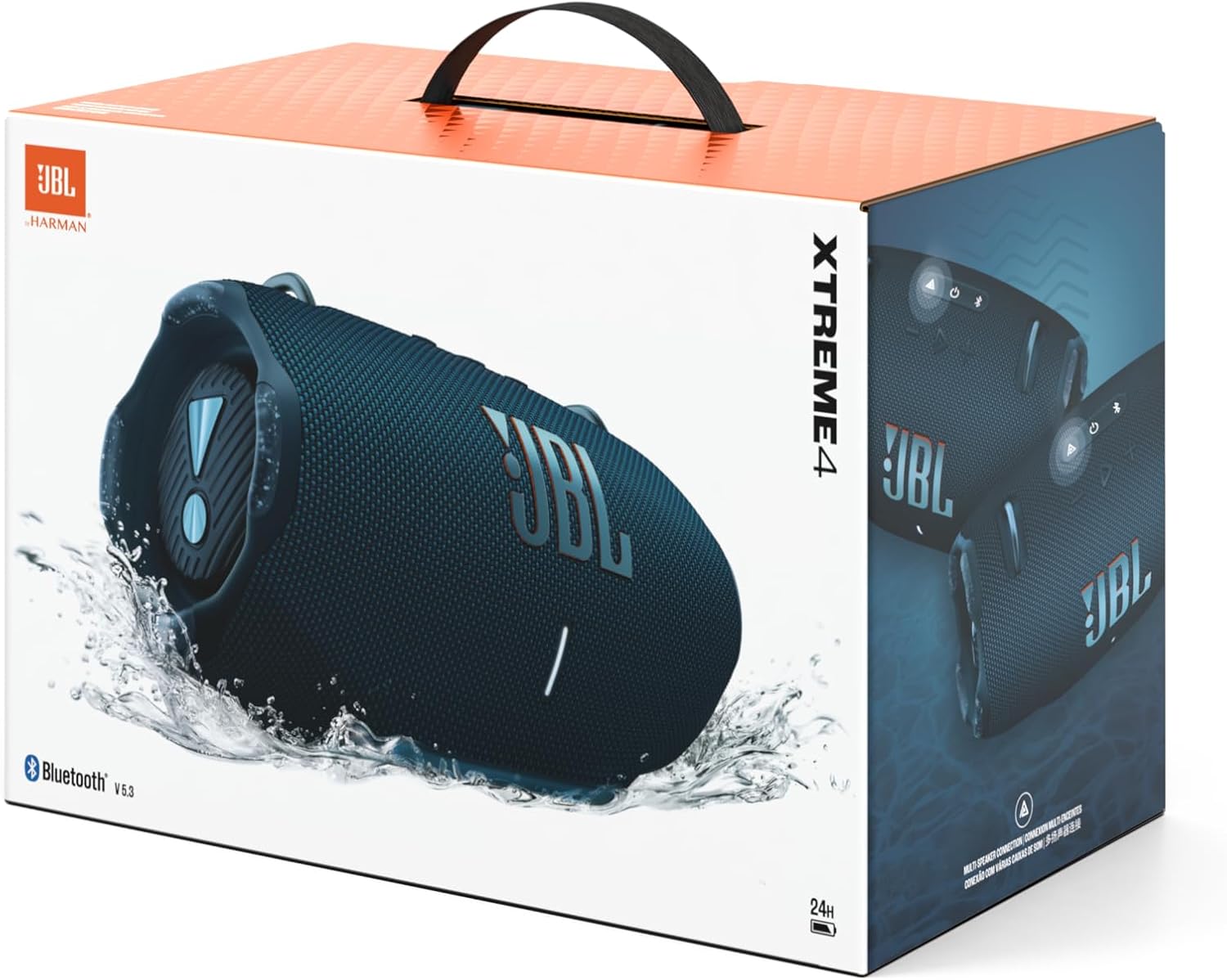 JBL Xtreme 4 Altoparlante portatile in colorazione Camouflage – Cassa portatile Bluetooth con bassi profondi, AI Sound Boost e power bank integrato – Impermeabile e resistente alla polvere – 24 ore di autonomia