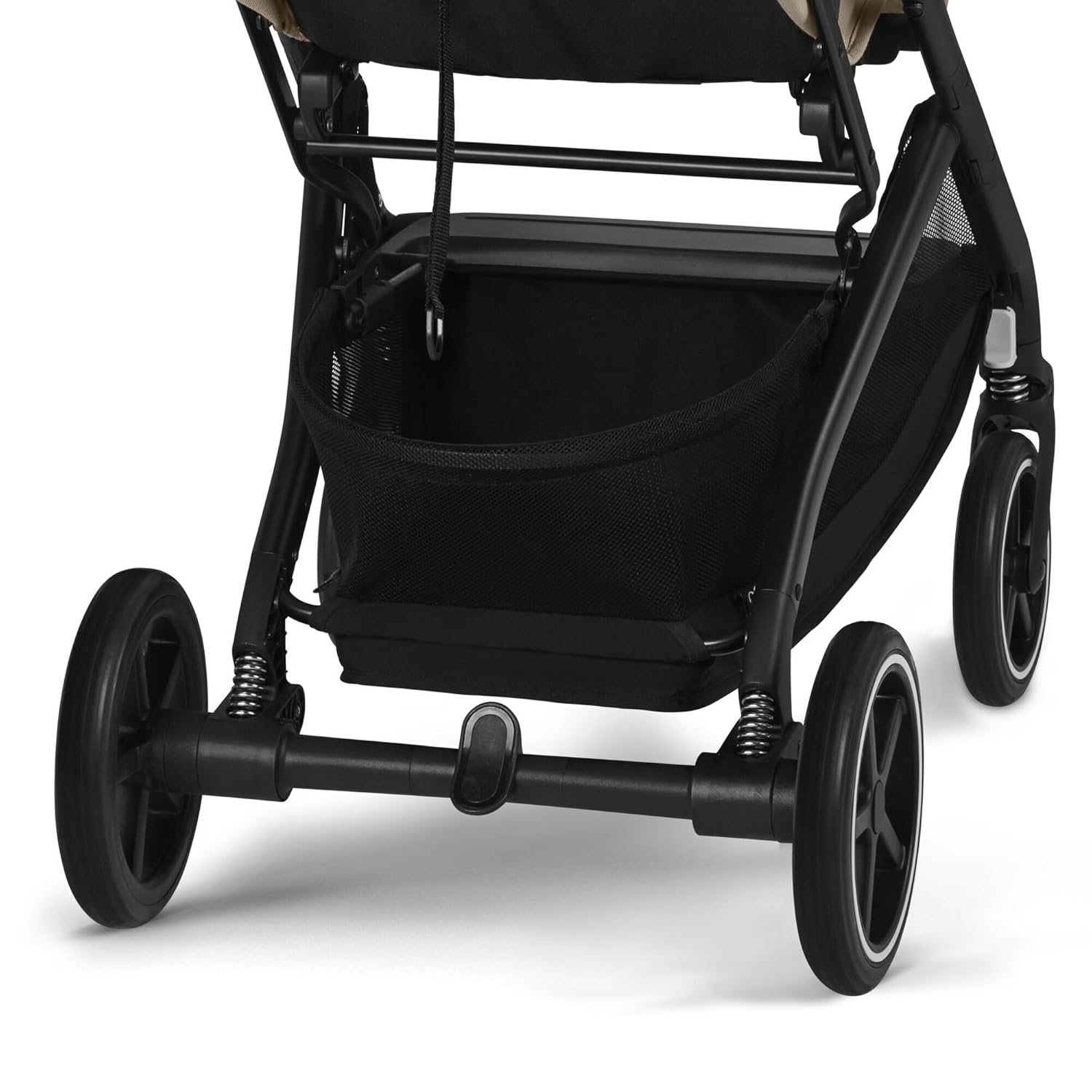 Passeggino Cybex Gold Beezy con cinture One-Pull, dalla nascita fino a 4 anni circa (max. 22 kg), compatto ed ergonomico, Almond Beige (Beige con telaio nero)