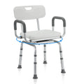 Sonnewelt Sgabello da doccia, sedile doccia girevole a 360°