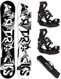 Set Snowboard Uomo BWF Camber Wide + Attacchi Snowboard Master Pro + Borsa SB
