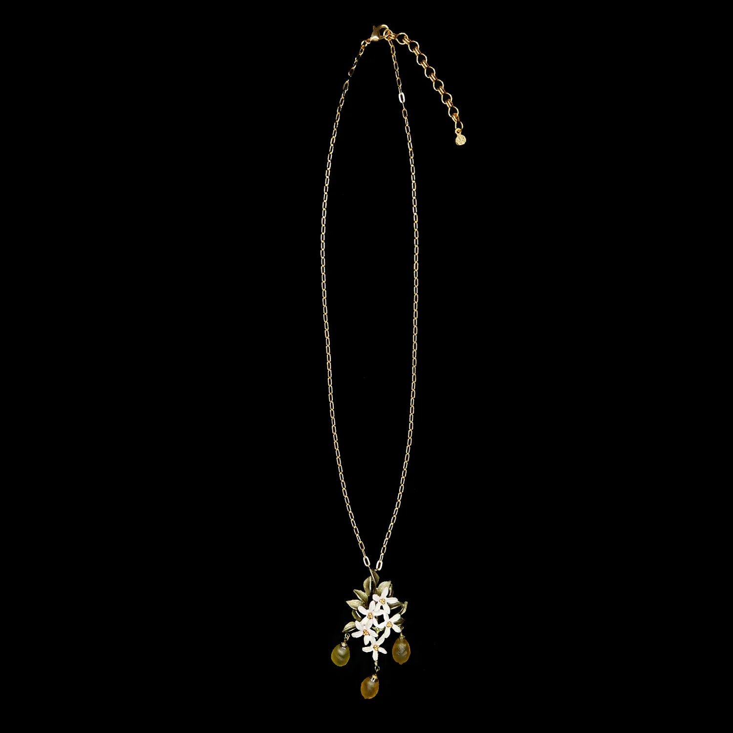 Spilla/collana a forma di limone con ciondolo