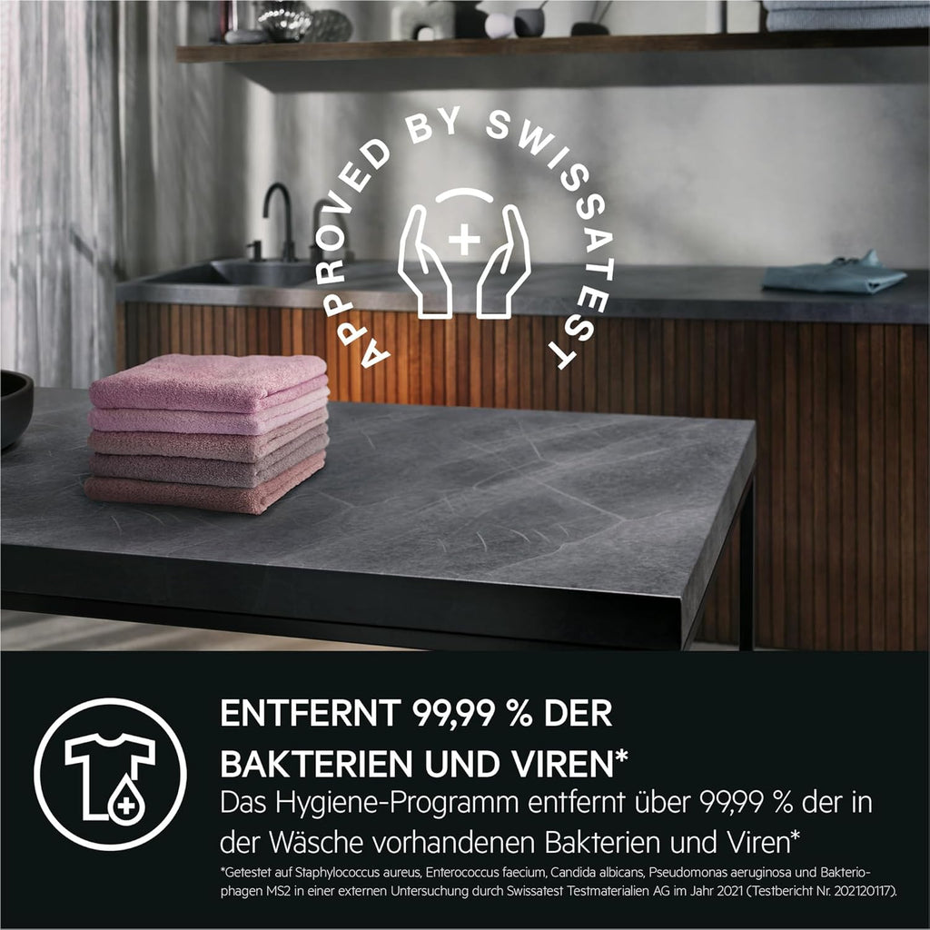 AEG L7WBA60680 Lavasciuga / DualSense - cura delicata / 8 kg lavaggio / 5 kg asciugatura / D / a risparmio energetico / ProSense - regolazione automatica del carico / Funzione aggiungi indumento / ProSteam - funzione vapore rinfrescante / 1600 giri/min