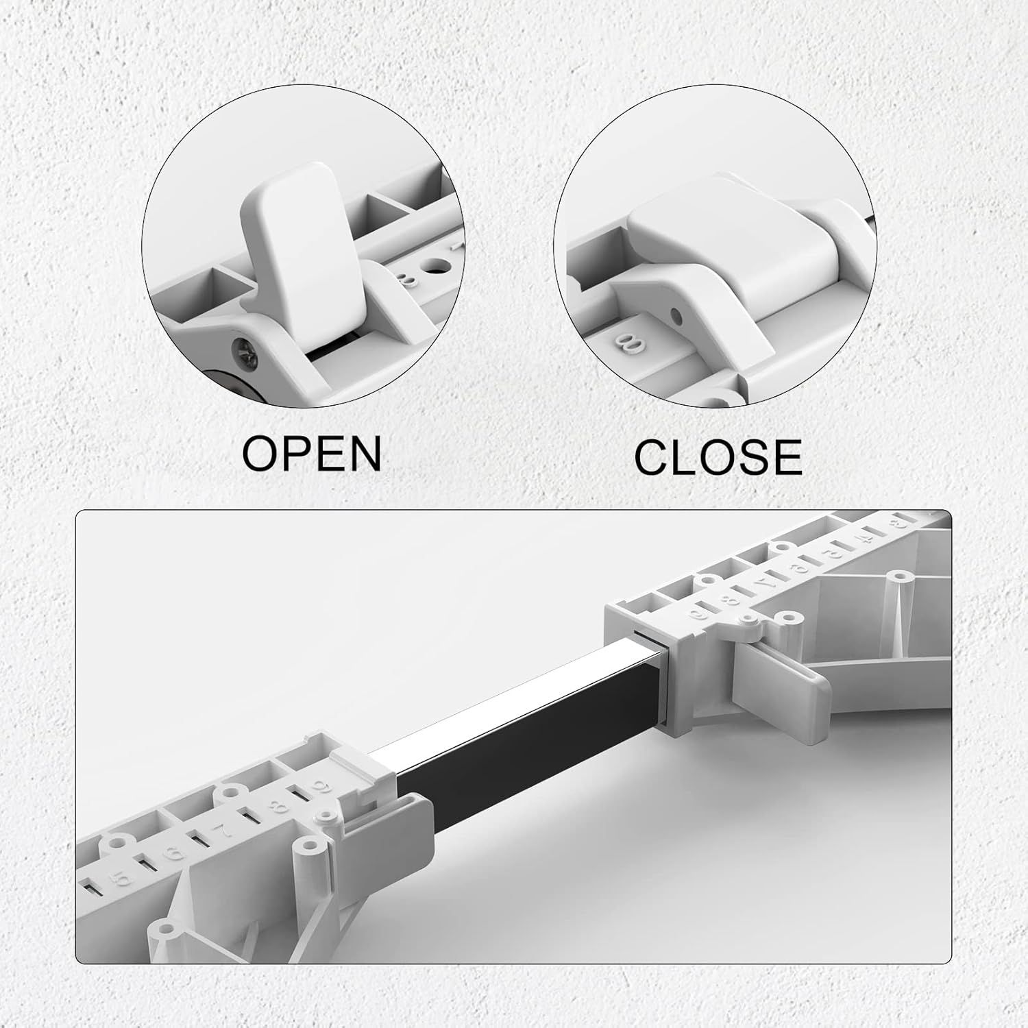 DEWEL Base Regolabile per Lavatrice, Carico Massimo 300KG, Supporto Piedistallo per Asciugatrice, Frigorifero, Congelatore, Larghezza 45-65cm, Altezza 18–22cm, Bianco