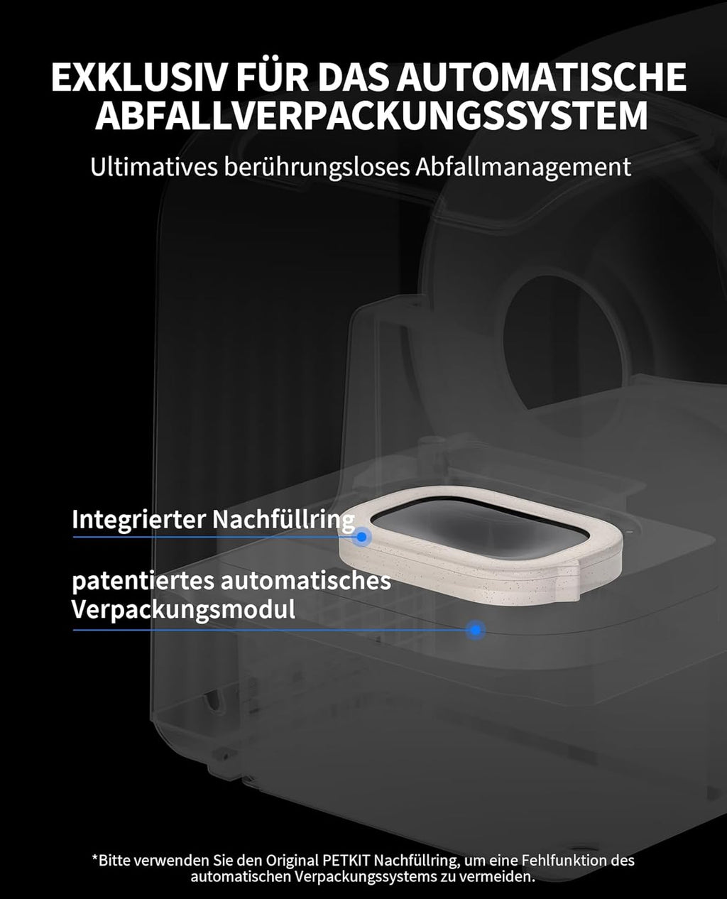 PETKIT Purobot Ultra Selbstreinigende Katzentoilette, Katzenklo Selbstreinigend mit 1080P HD-Kamera,Intelligente Reinigung, Kapazität 70L, Überwachung der Gesundheit AI, Ultra Leise und Sicher