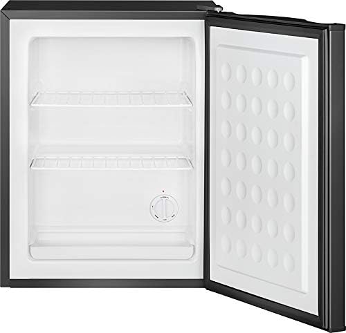Bomann Congelatore piccolo con capacità netta di 42L | Mini congelatore con 2 ripiani a griglia rimovibili | Congelatore con cerniera della porta reversibile e controllo continuo della temperatura | GB 7236 nero