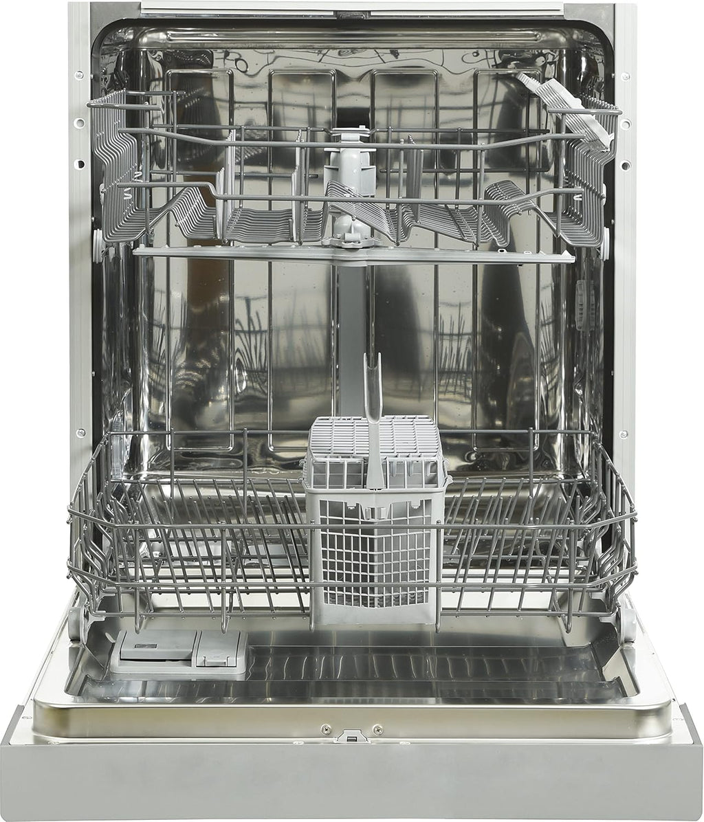 Respekta Geschirrspüler teilintegriert 60 cm/Einbau-Spülmaschine mit flexiblen Besteckkorb / 6 Programme/Startzeitvorwahl / 12 Maßgedecke / GSP60TIDV / besonders leise 49 dB